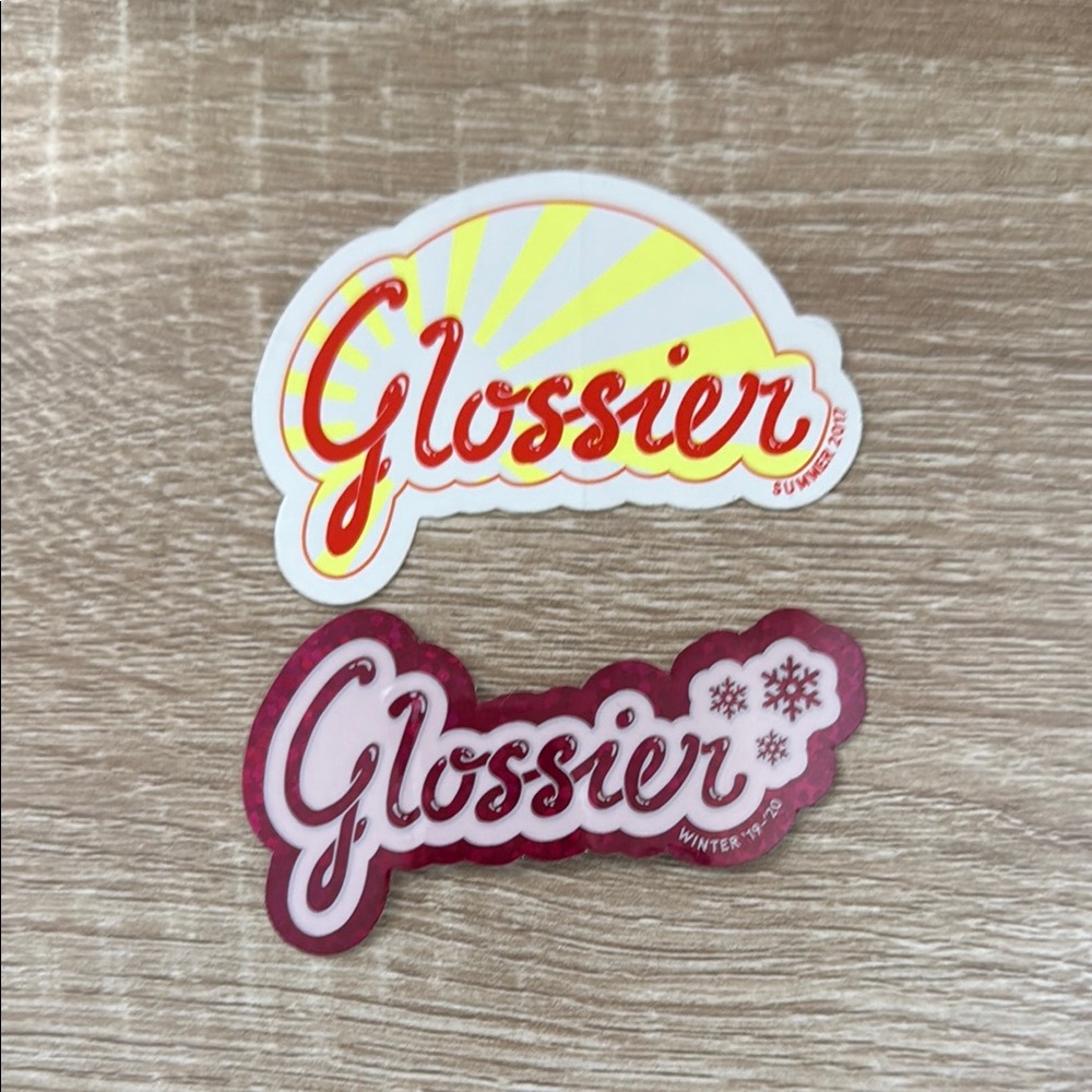Glossier Summer and Winter Sticker Duo